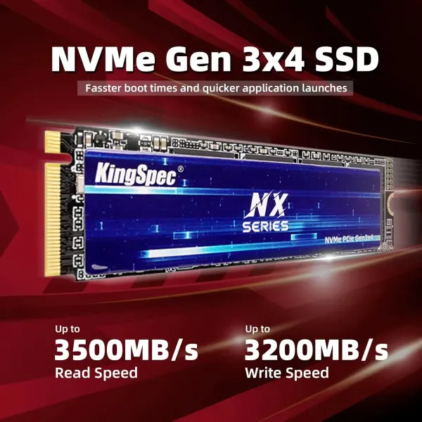 KingSpec NX 512GB M.2 NVMe SSD – High-Speed Storage Solution | Evetech