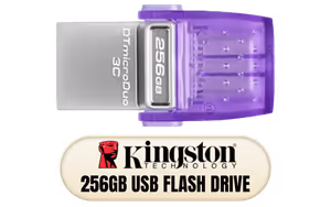 Kingston 256GB DataTraveler microDuo 3C USB Flash Drive - Image 1