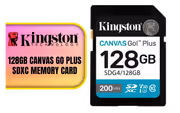Kingston Canvas Go Plus 128GB SDXC — 200MB/s Read, 100MB/s Write - image 1