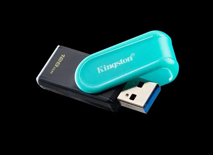 Kingston DataTraveler Exodia S 256GB USB Flash Drive with swivel cap, portable data storage solution