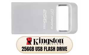Kingston DataTraveler Micro 256GB Flash Drive Kingston DataTraveler Micro 256GB Flash Drive - Image 1