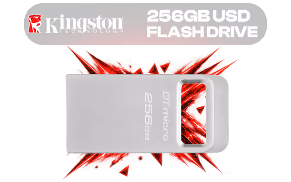 Kingston DataTraveler Micro DTMC3G2 256GB USB 3.2 Flash Drive - image 1 Kingston DataTraveler Micro DTMC3G2 256GB USB 3.2 Flash Drive - image 1