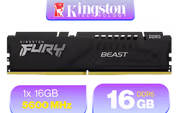 Kingston Fury Beast 16GB 5600MHz DDR5 CL40 Desktop Memory - image 1