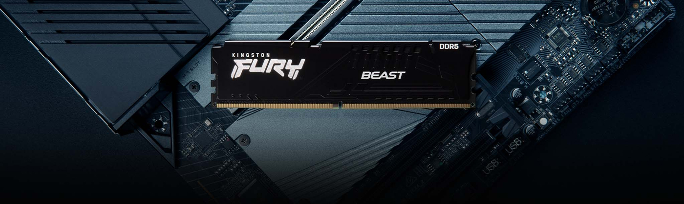 Kingston Fury Beast 16GB 5600MHz DDR5 CL40 Desktop Memory | Evetech