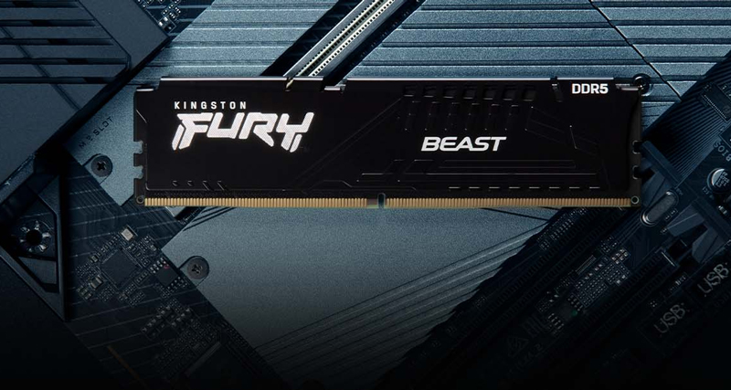 Kingston Fury Beast 16GB 5600MHz DDR5 CL40 Desktop Memory | Evetech