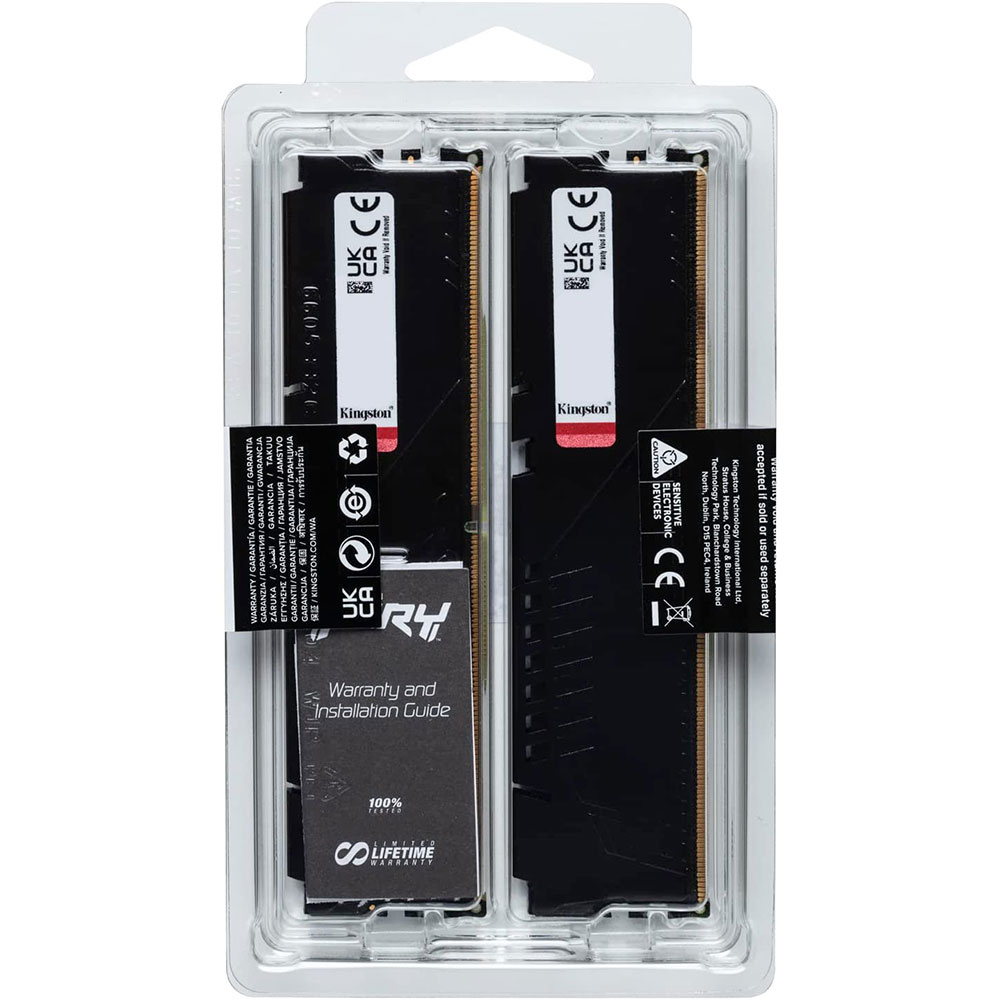 Kingston Fury Beast 16GB 6000MHz DDR5 CL40 Memory - High