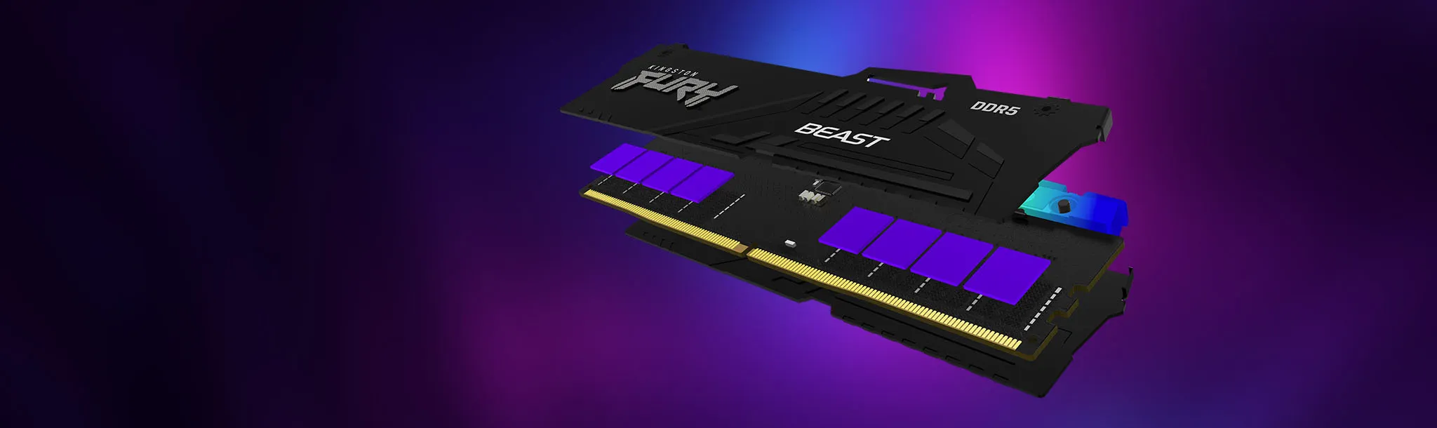 Kingston Fury Beast 64GB (2x32GB) 5200MT/s DDR5 Desktop Memory