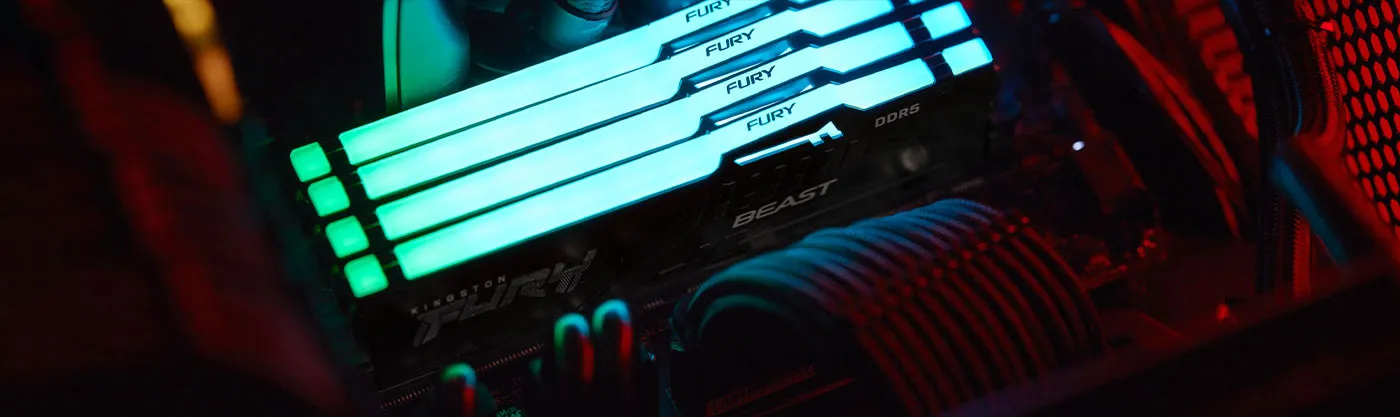 Kingston Fury Beast RGB 32GB (2x16GB) DDR5 6400 Desktop Memory
