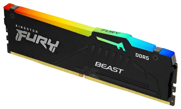 Kingston FURY Beast RGB 16GB DDR5 5200MT/s CL36 Memory | Evetech