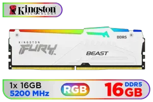 Kingston FURY Beast RGB 16GB DDR5 - High-Speed Memory Upgrade