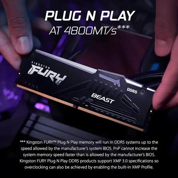 Kingston FURY Beast RGB 16GB DDR5 - High-Speed Memory Upgrade
