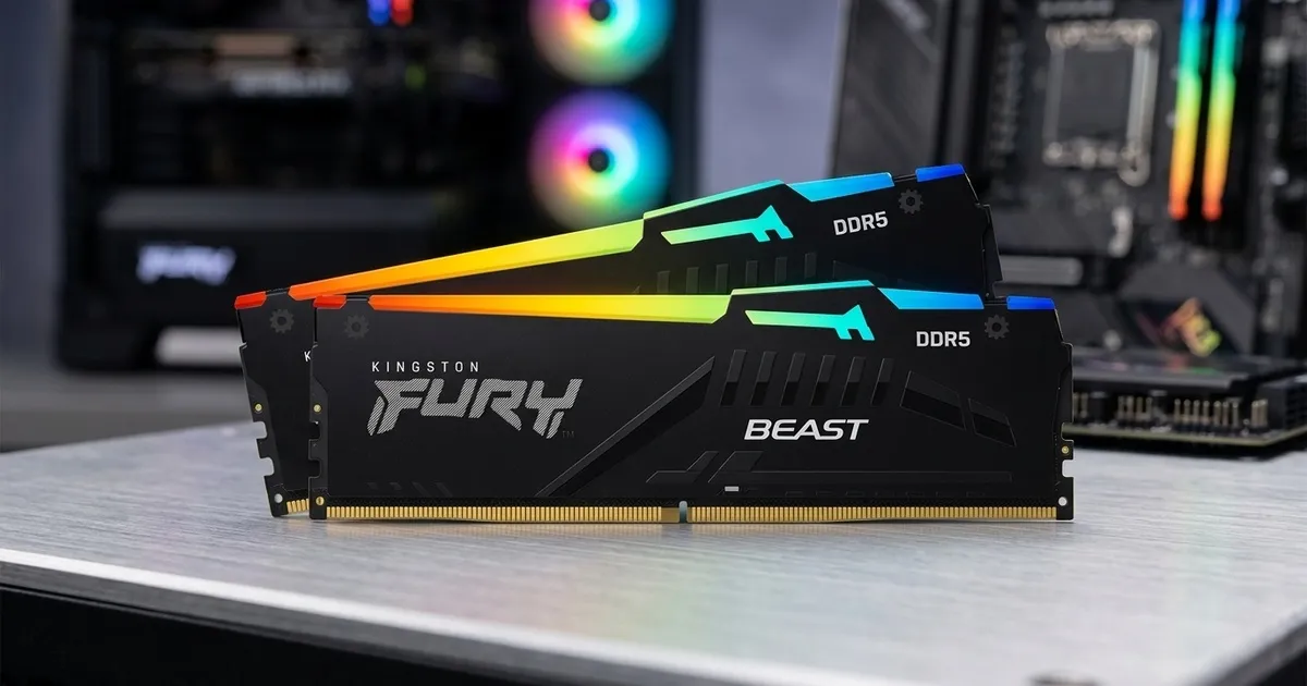 Kingston Fury Beast RGB 32GB DDR5 6000 CL36 Desktop RAM Kit | Evetech