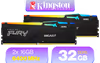 Kingston Fury Beast RGB 32GB (2x16GB) DDR5-6400 CL32 Desktop Memory - image 1