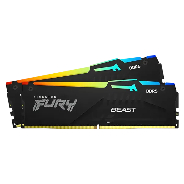 Kingston Fury Beast RGB 64GB (2x32GB) DDR5 6000MT/s CL36 Memory