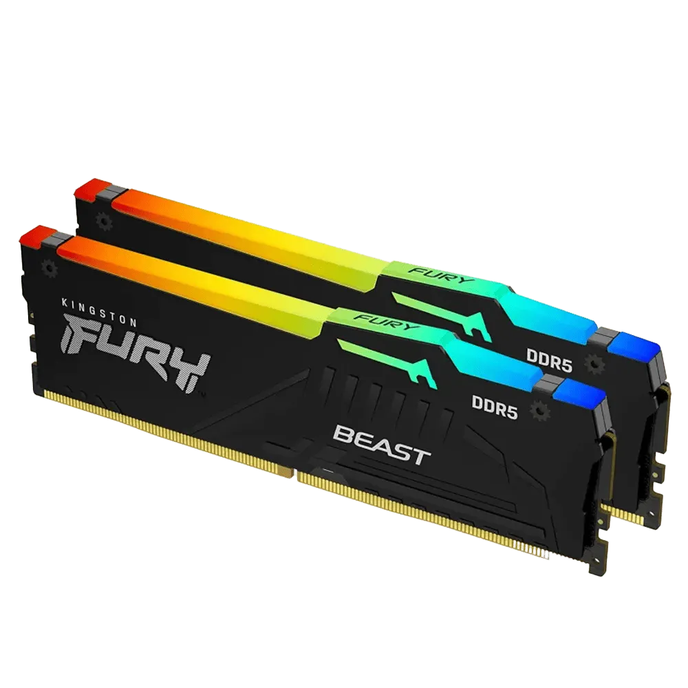 Kingston Fury Beast RGB 32GB 6000MHz DDR5 CL40 Memory - High-Speed