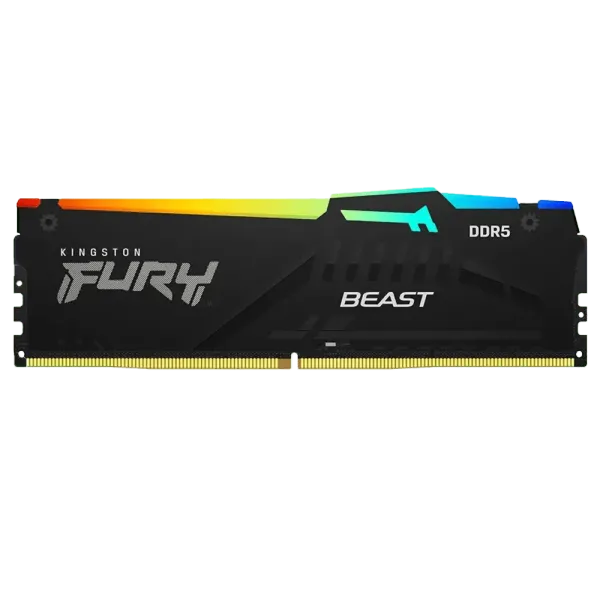 Kingston Fury Beast RGB 32GB 6000MHz DDR5 CL40 Memory - High-Speed