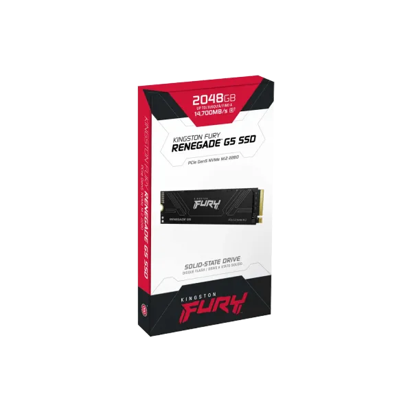 Kingston Fury Renegade 2TB PCIe Gen5 M.2 SSD — Up to 14,700MB/s