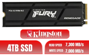 Kingston Fury Renegade 4TB PCIe Gen4 M.2 NVMe SSD | Evetech