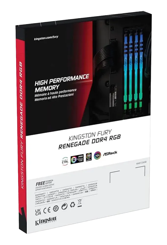 Kingston Fury Renegade RGB 16GB (2x8GB) DDR4-4000 Desktop RAM