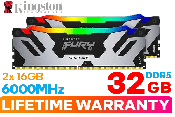 Kingston Fury Renegade RGB 32GB 6000MHz DDR5 Memory