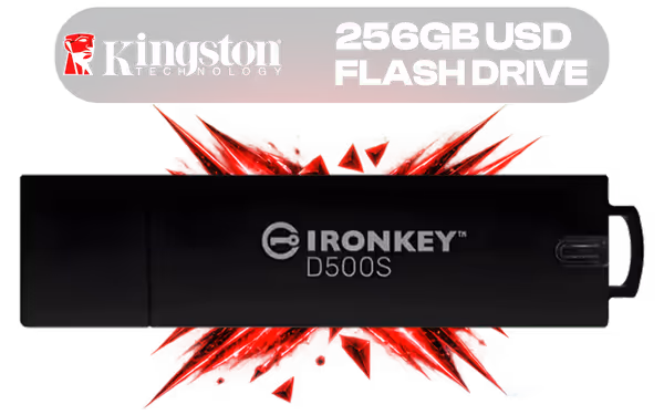 Kingston IronKey D500S 256GB Encrypted USB Drive — FIPS 140-3 - image 1 Kingston IronKey D500S 256GB Encrypted USB Drive — FIPS 140-3 - image 1