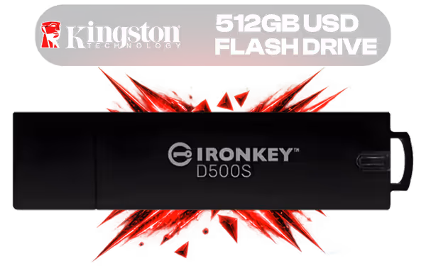 Kingston Ironkey D500S IKD500S/512GB Encrypted USB Drive - FIPS 140-3 - image 1 Kingston Ironkey D500S IKD500S/512GB Encrypted USB Drive - FIPS 140-3 - image 1