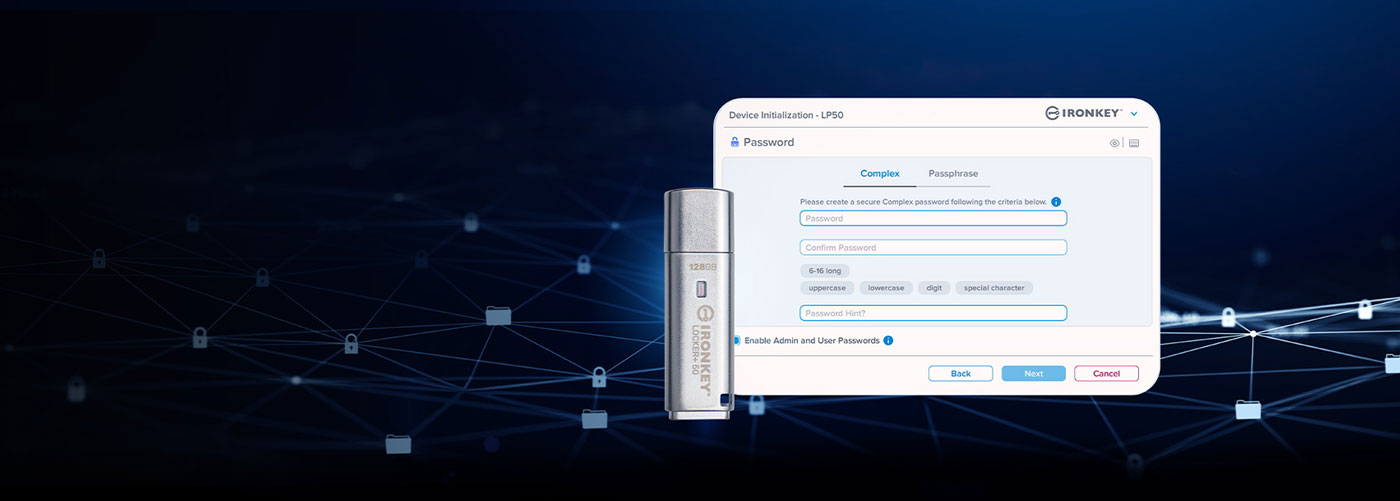 User Access Management Features of Kingston IronKey