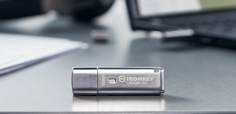 Kingston IronKey Locker+ 50 Secure USB Flash Drive Overview
