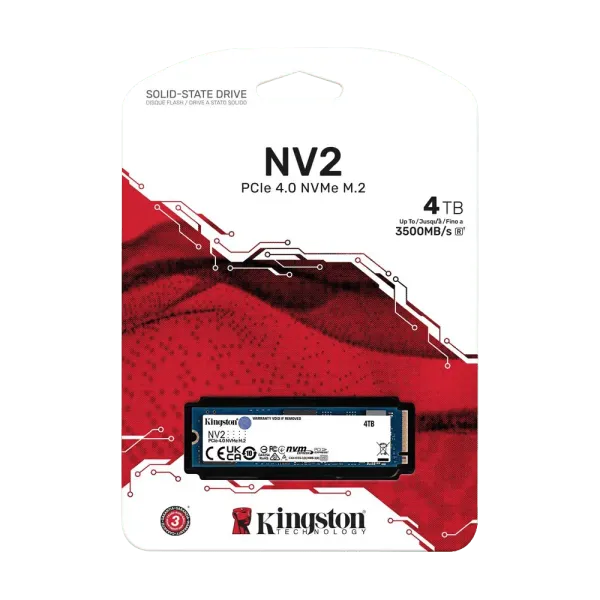 A*i様 Kingston NV2 4TB SSD PCIe 4.0 NVMe Kingston NV2 4TB NVMe SSD - High-Speed Storage Solution for Gamers