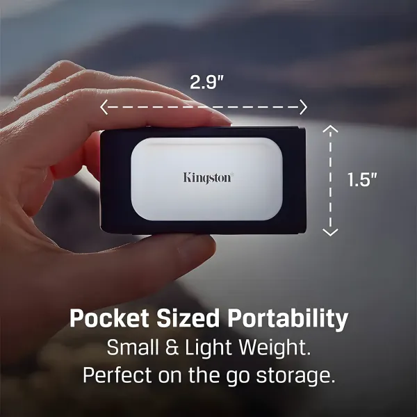 Kingston XS2000 2TB Portable SSD - Thunderbolt 3 & USB 3.2 Gen 2