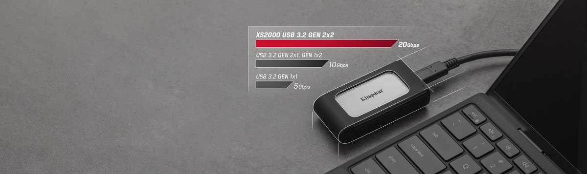 Kingston XS2000 1TB Portable SSD — Up to 2000MB/s