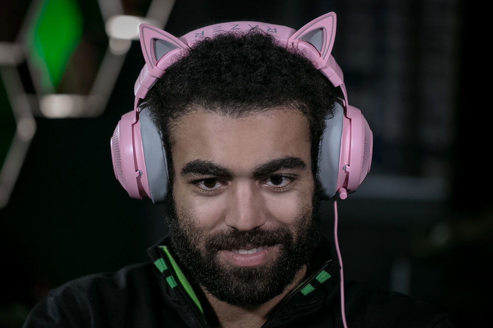 Pink Cat Headphones Kraken Headset Ears Razer Kraken V1 Quartz