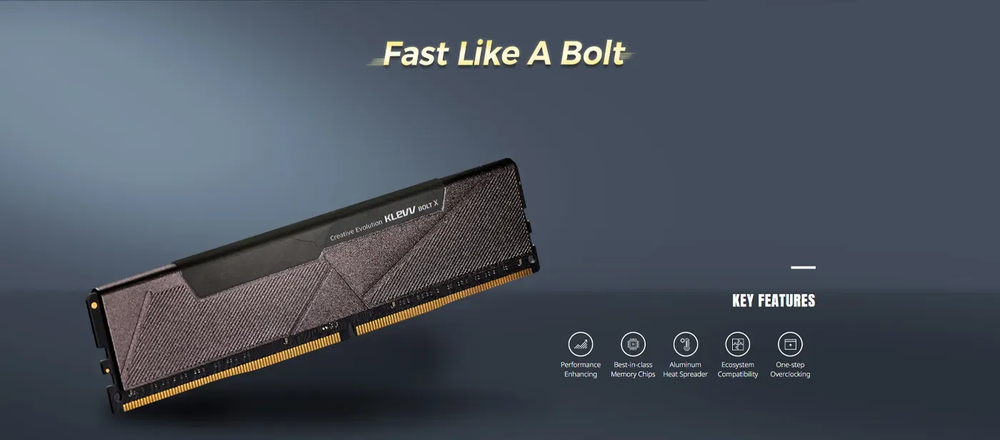 KLEVV BOLT X 16GB 3600MHz DDR4 Gaming Memory | Evetech