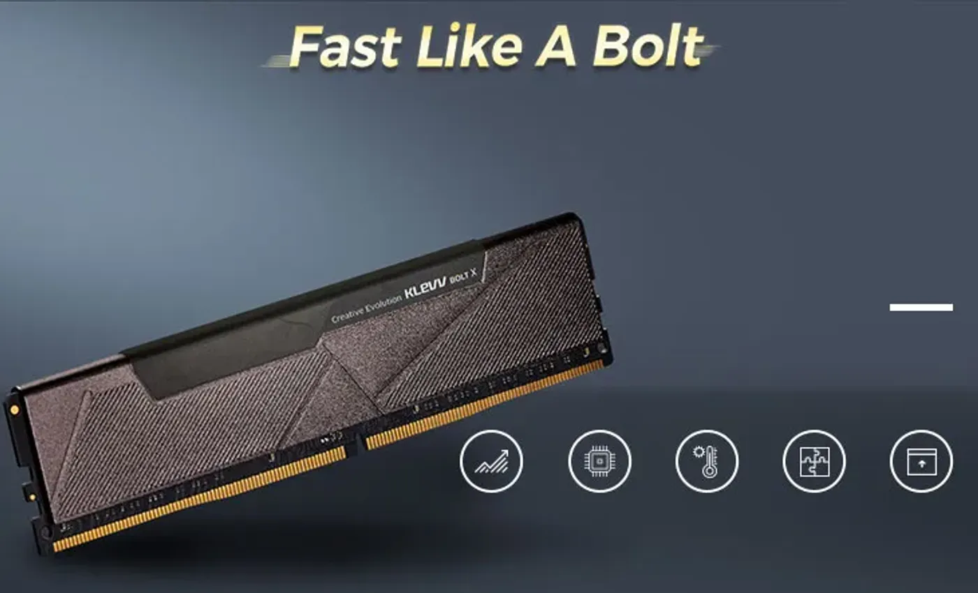 KLEVV BOLT X 8GB DDR4-3200 Desktop Gaming Memory | Evetech