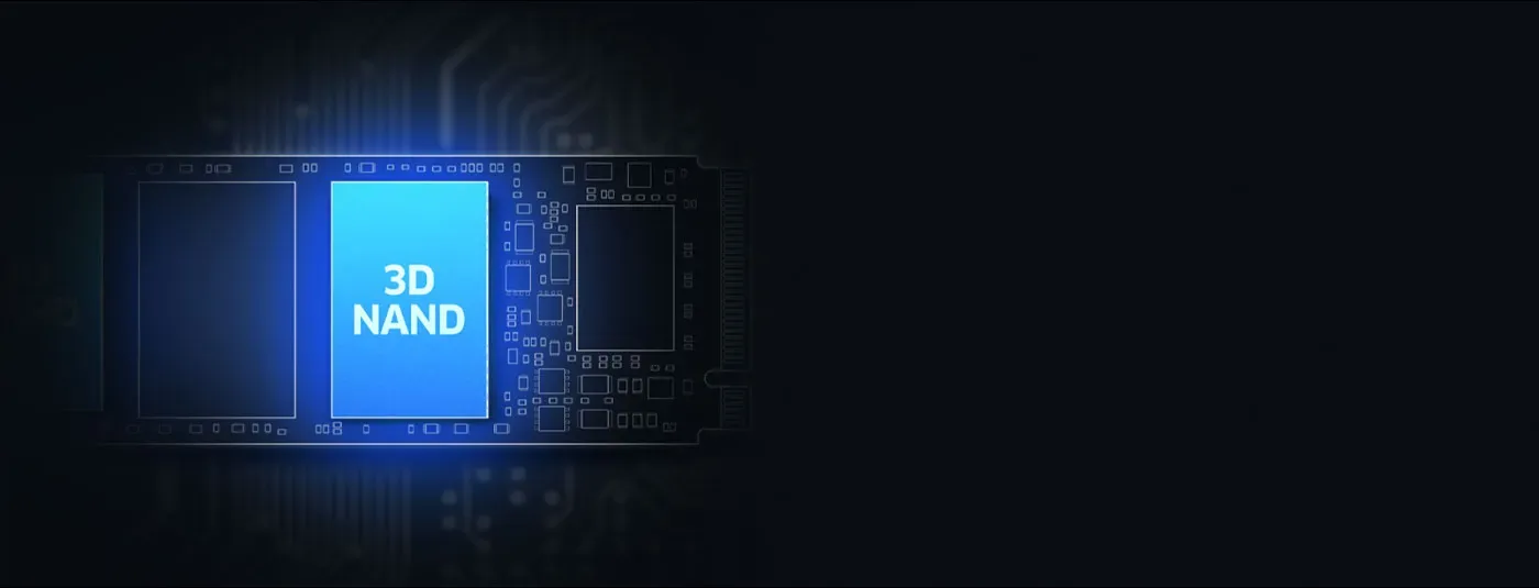 Graphic covering the 3D NAND technology and endurance ratings of the KLEVV CRAS C910