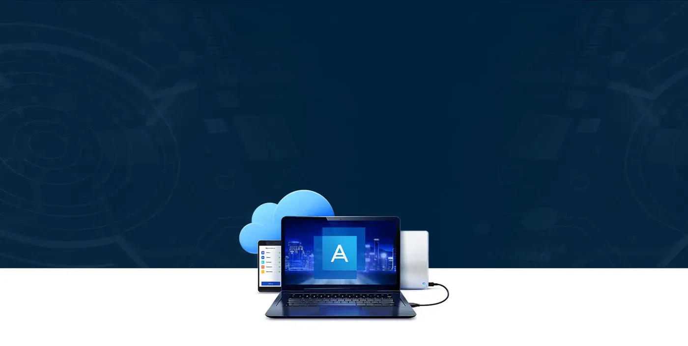 Graphic showing the Acronis True Image HD software bundled with the KLEVV CRAS C910