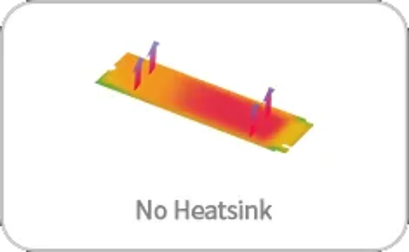 Detail view of the KLEVV CRAS C910 fitted with its aluminium heatsink