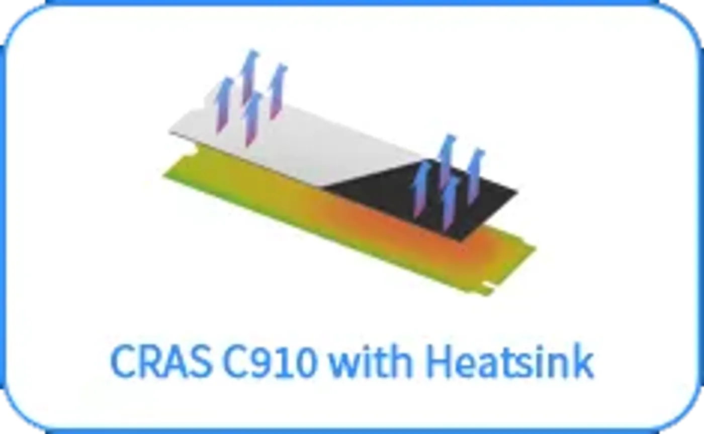 Second angle on the KLEVV CRAS C910 aluminium heatsink design