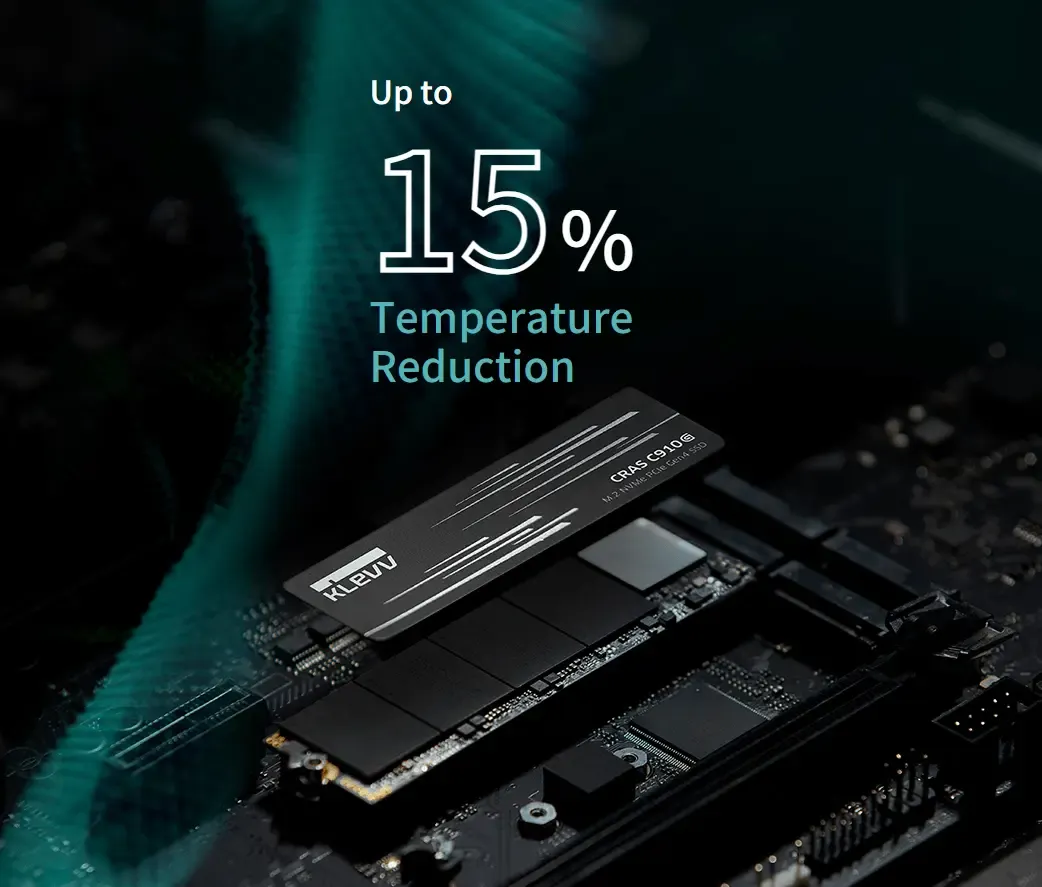 KLEVV CRAS C910G 1TB Gen4 NVMe M.2 SSD, Up to 5000MB/s | Evetech