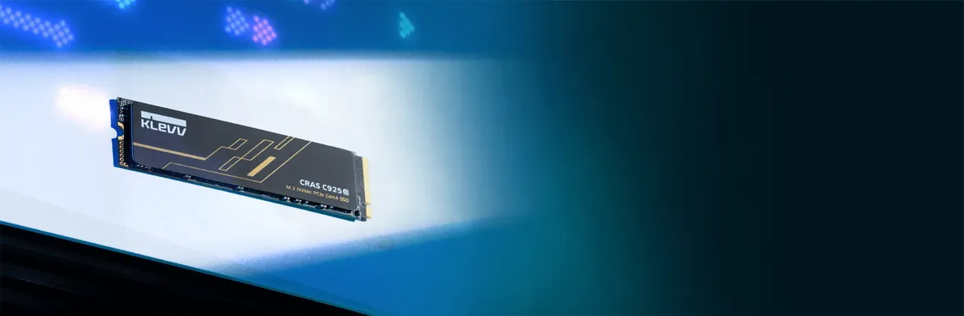 KLEVV CRAS C925G NVMe SSD fitted into a PlayStation 5 storage expansion slot