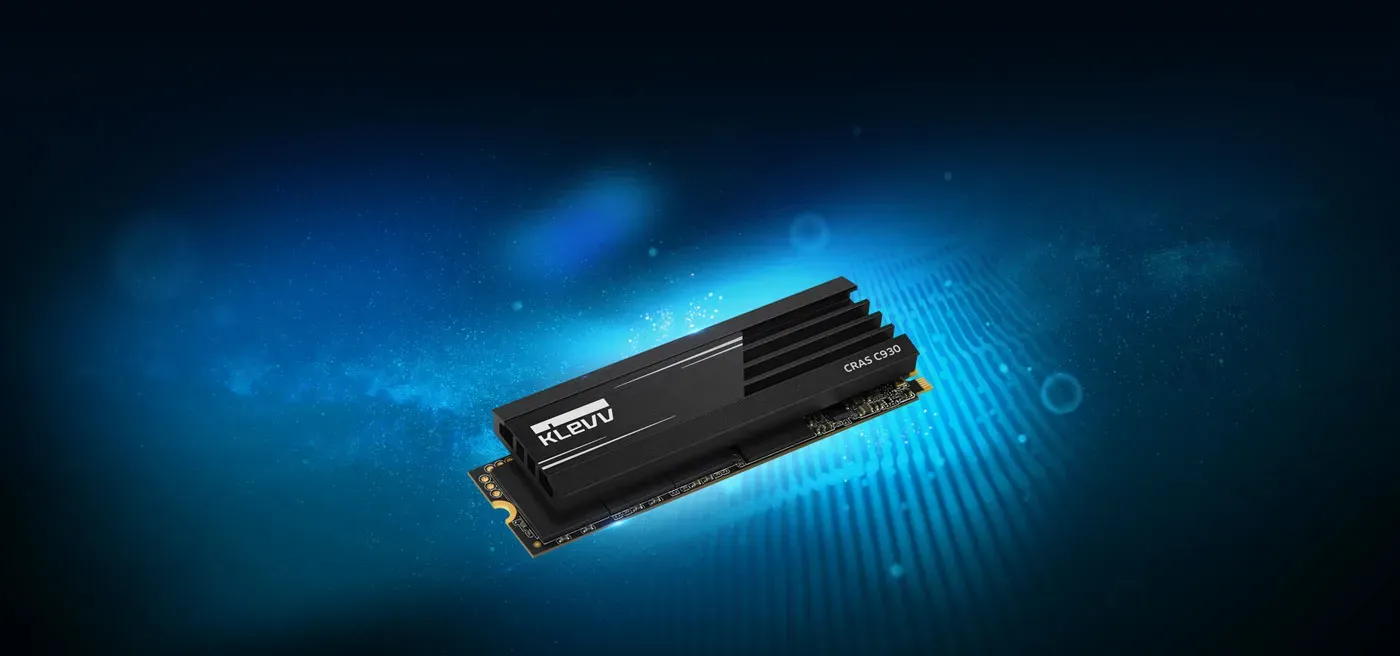 KLEVV CRAS C930 2TB M.2 NVMe SSD shown against a dark background