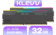 KLEVV CRAS V RGB 32GB Kit 6400MHz Low-Profile RAM - image 1