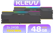 KLEVV CRAS V RGB 48GB (2x24GB) 7200MHz DDR5 Gaming RAM - image 1