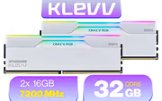 KLEVV CRAS V RGB 32GB (2x16GB) DDR5 7200MHz CL34 RAM - image 1