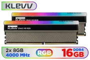 KLEVV CRAS XR RGB 16GB DDR4 Memory Kit - 4000MHz High Performance RAM - image 1