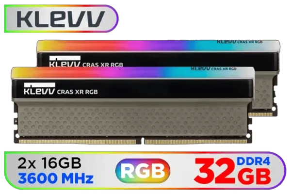 Buy KLEVV CRAS XR RGB 32GB 3600MHz DDR4 Memory Kit - High