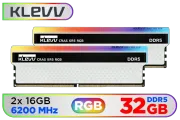 KLEVV CRAS XR5 RGB 32GB (2x16GB) 6200MHz DDR5 RAM | Evetech