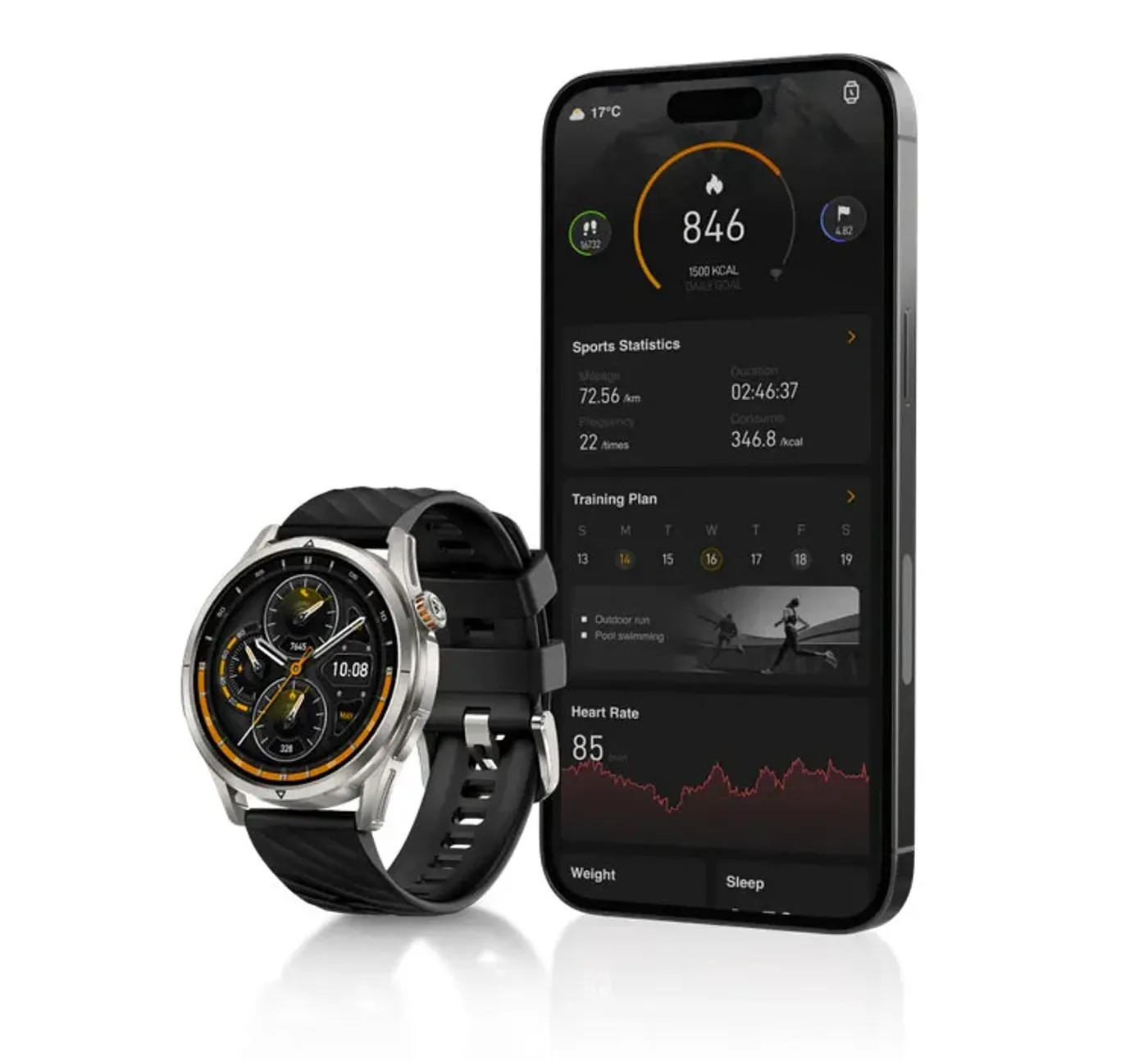 The KOSPET companion app showing workout data from the Magic R10