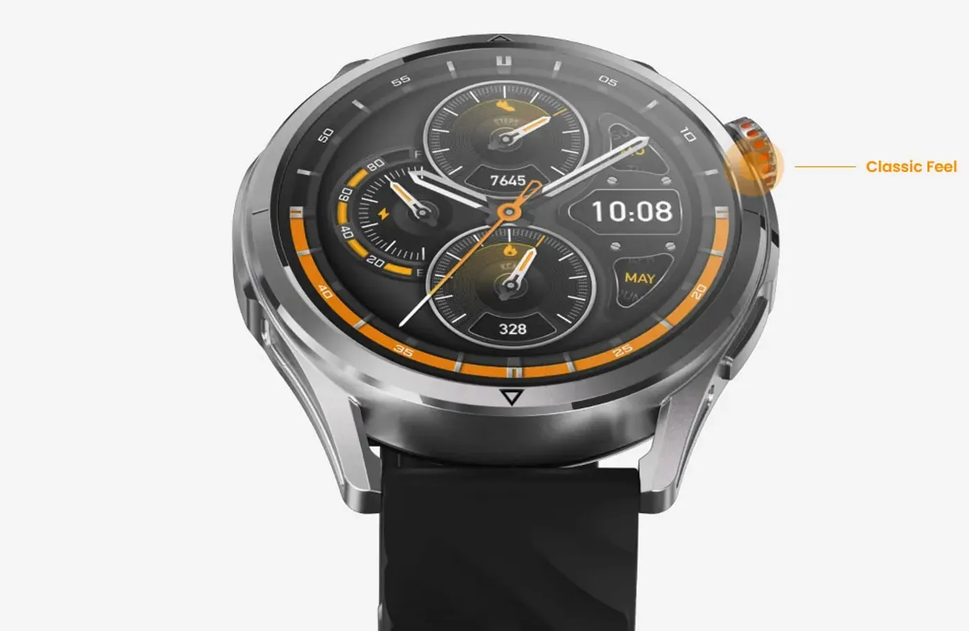 The rotating crown on the side of the KOSPET Magic R10