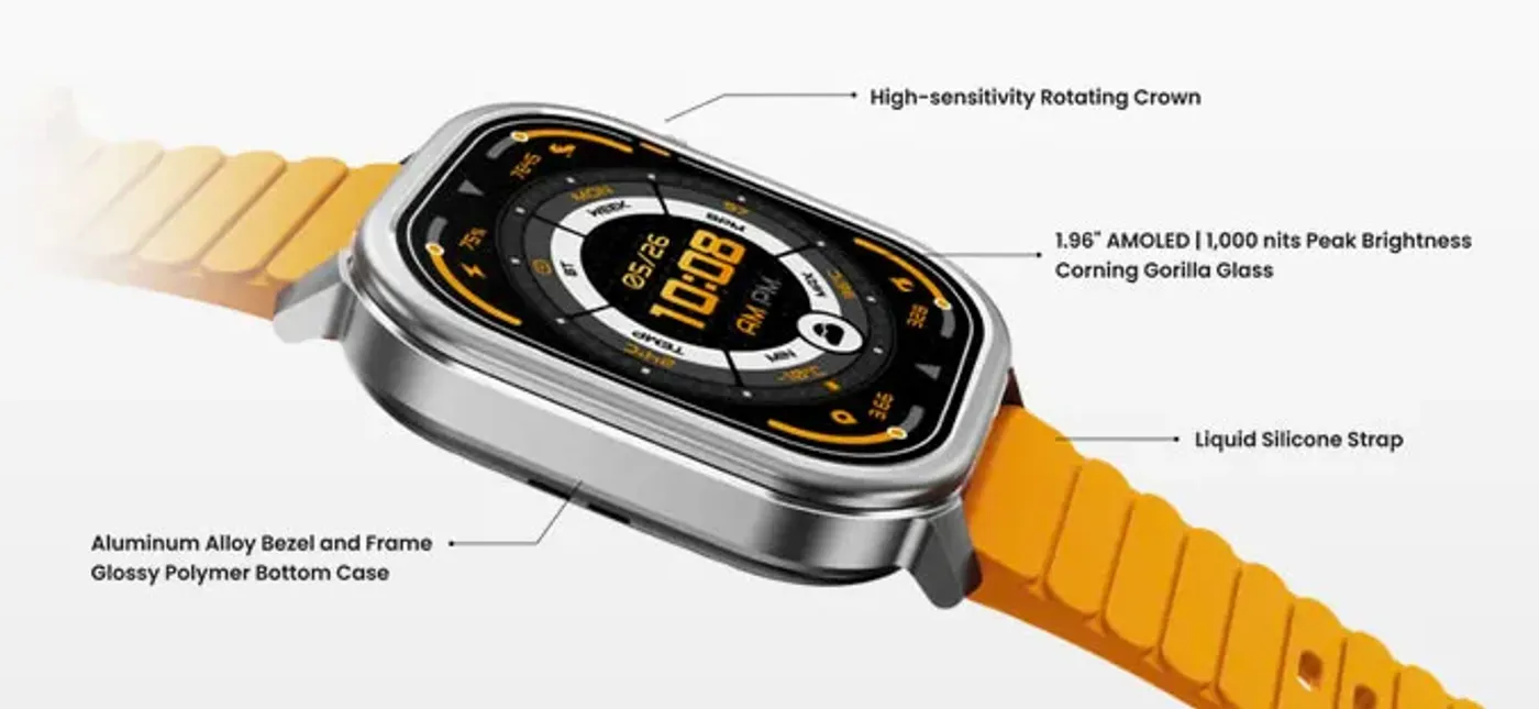Training mode list displayed on the KOSPET Pulse smart watch
